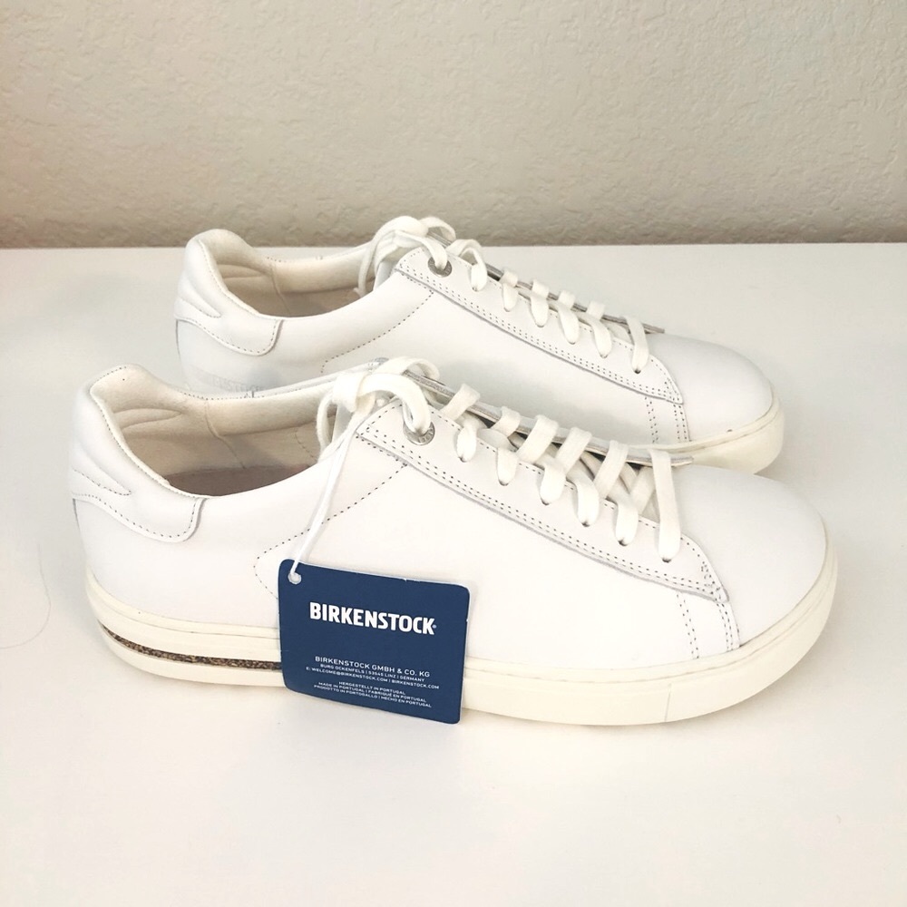 Birkenstock Bend Low II Sneaker Leather White Size 39EU/8-8.5US - $150 retail